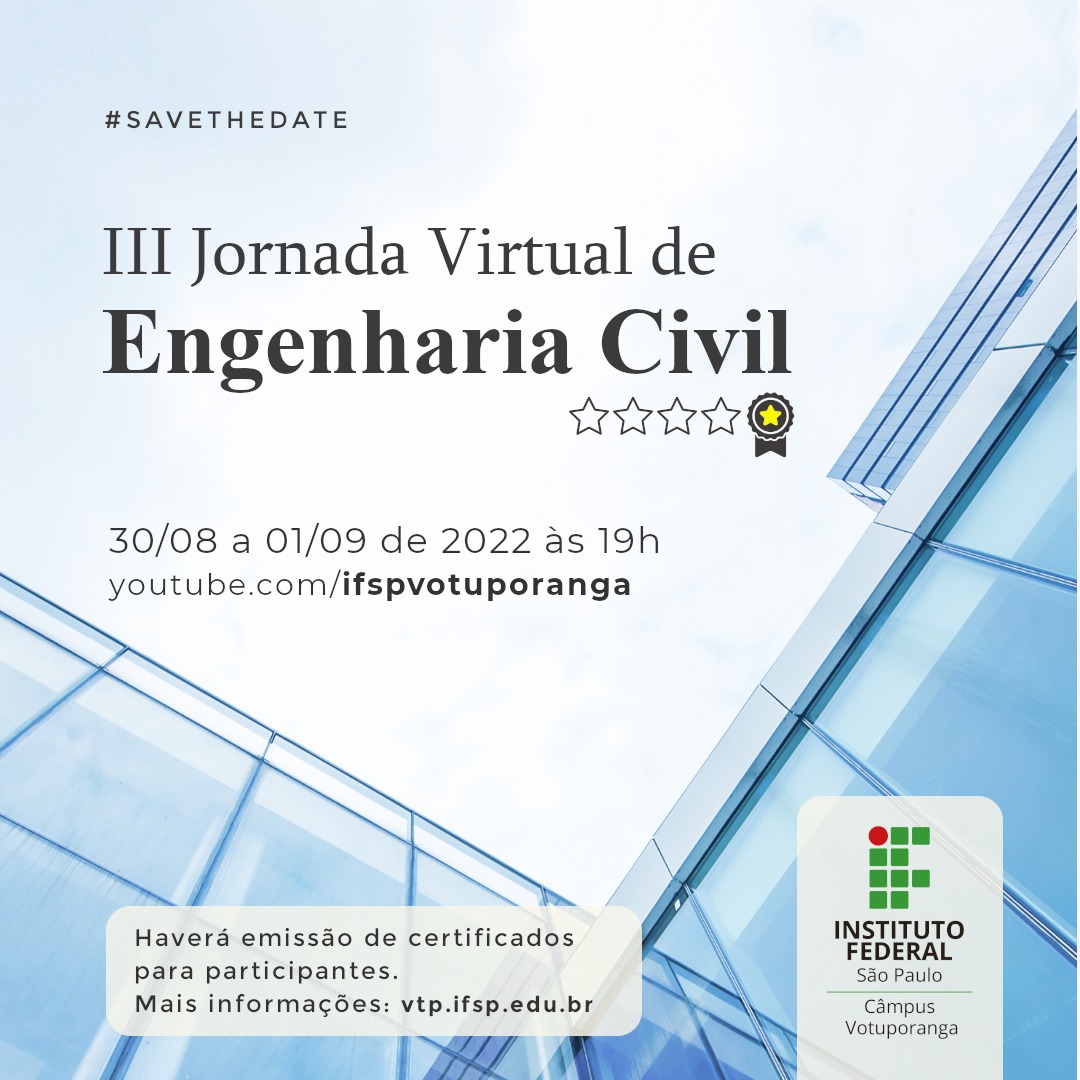 Foto de III JORNADA VIRTUAL DE ENGENHARIA CIVIL - A Importância da Geologia para a Construção Civil