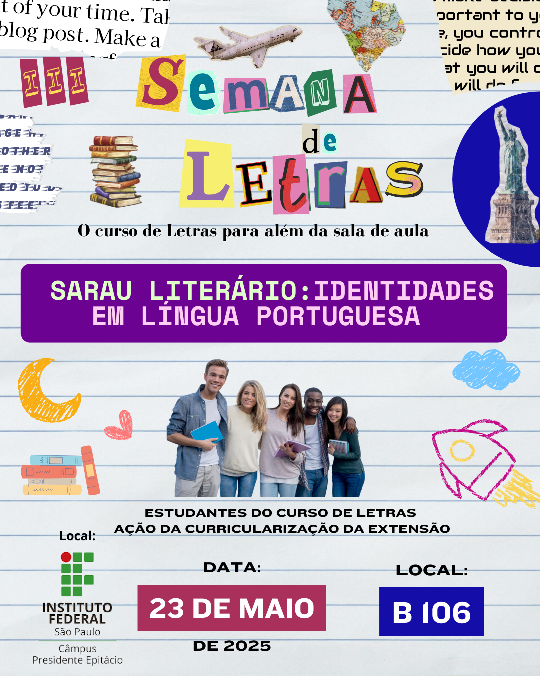 Foto de Sarau literário: Identidades em Língua Portuguesa