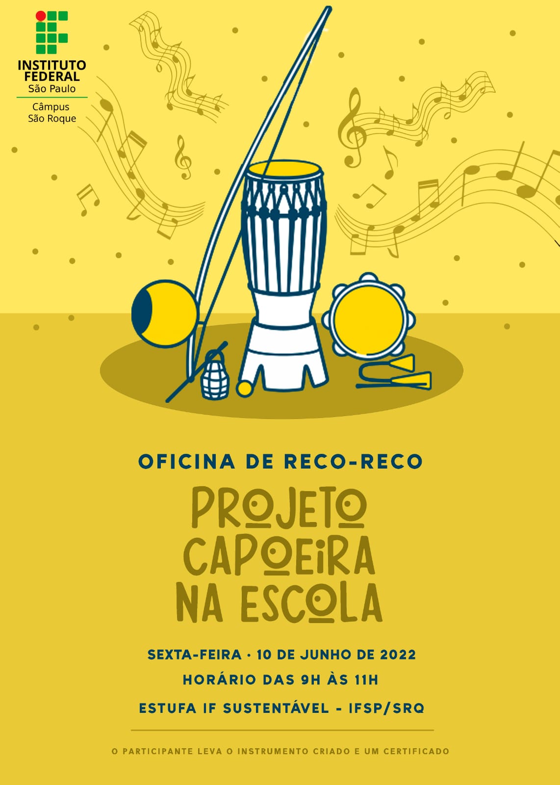 Foto de Oficina de Capoeira e Produção de Reco-Reco