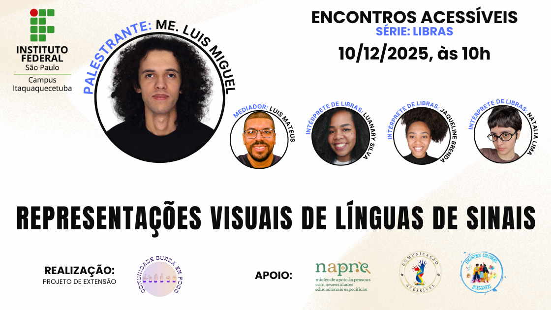 Foto de Webinar "Representações visuais de línguas de sinais"