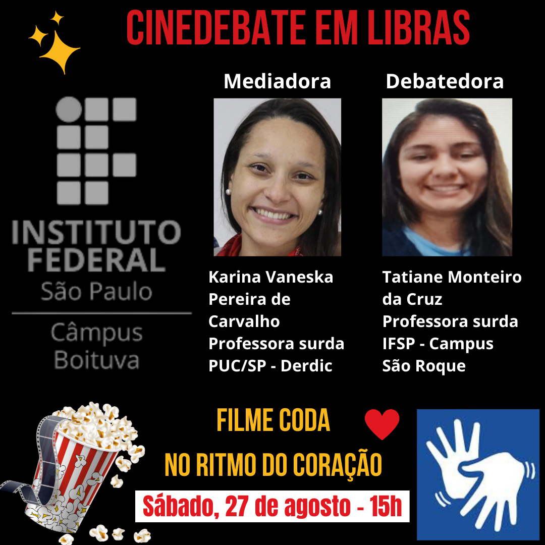 Foto de Cinedebate em Libras