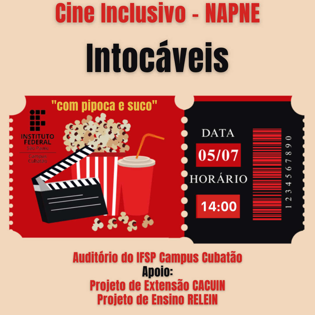 Foto de 📽️ CINE INCLUSIVO NAPNE - 🎬 Filme: Intocáveis
