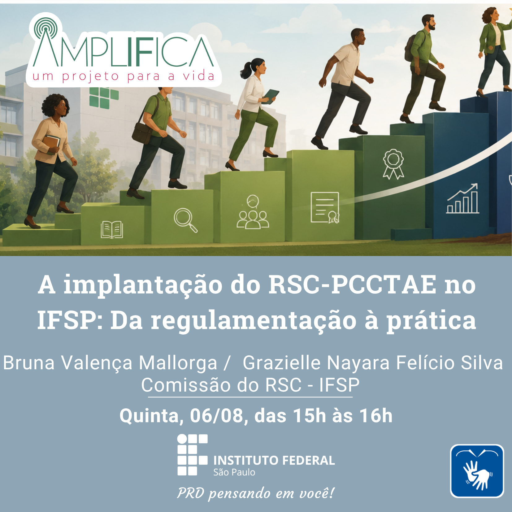 Foto de Amplifica - A implantação do RSC-PCCTAE no IFSP Da regulamentação à prática