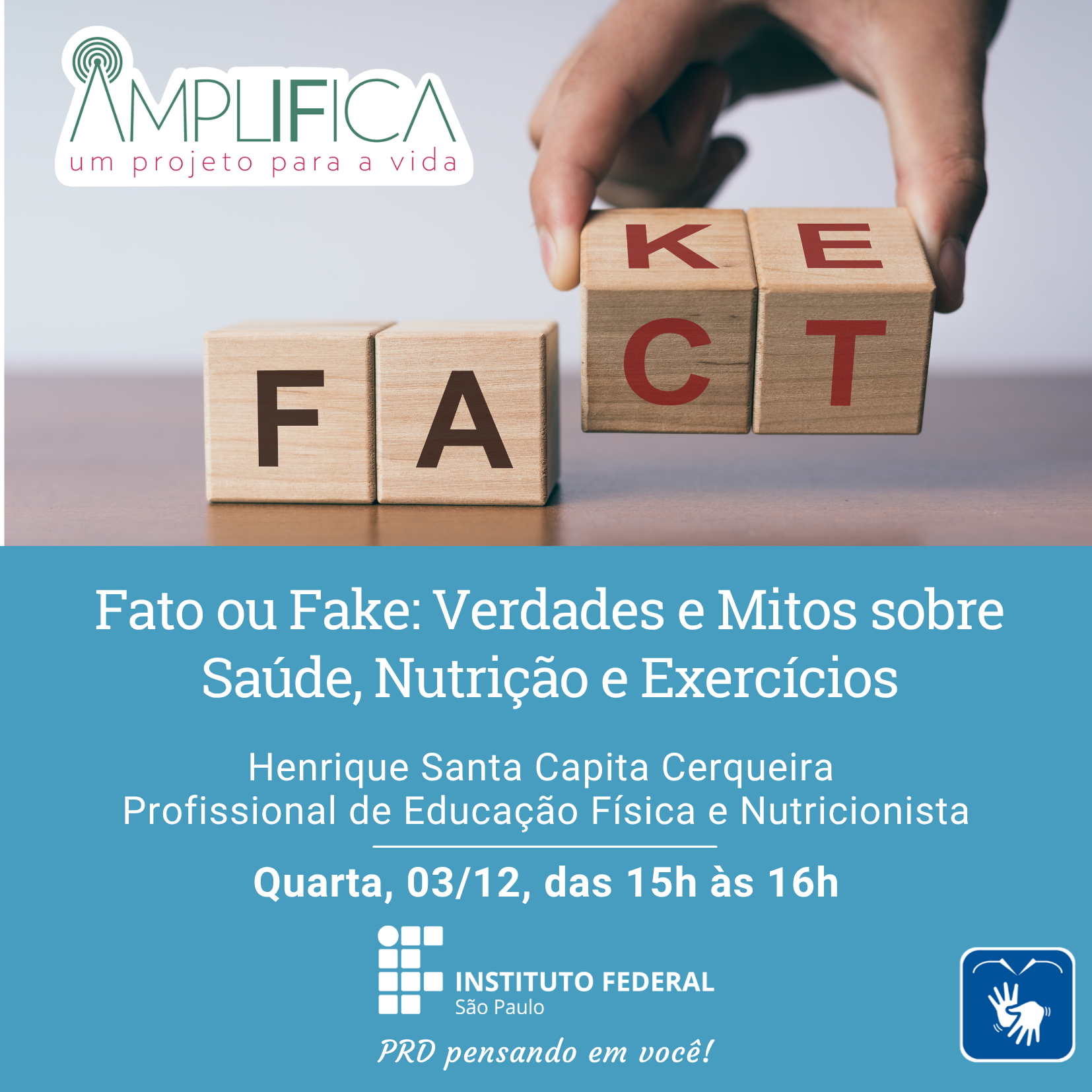 Foto de AMPLIFICA - Fato ou Fake: Verdades e Mitos sobre Saúde, Nutrição e Exercícios