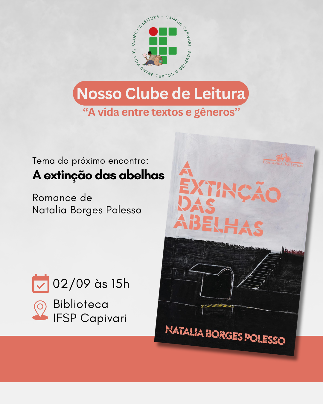 Foto de VI Encontro: Clube de Leitura "A vida entre gêneros e textos" - IFSP Capivari