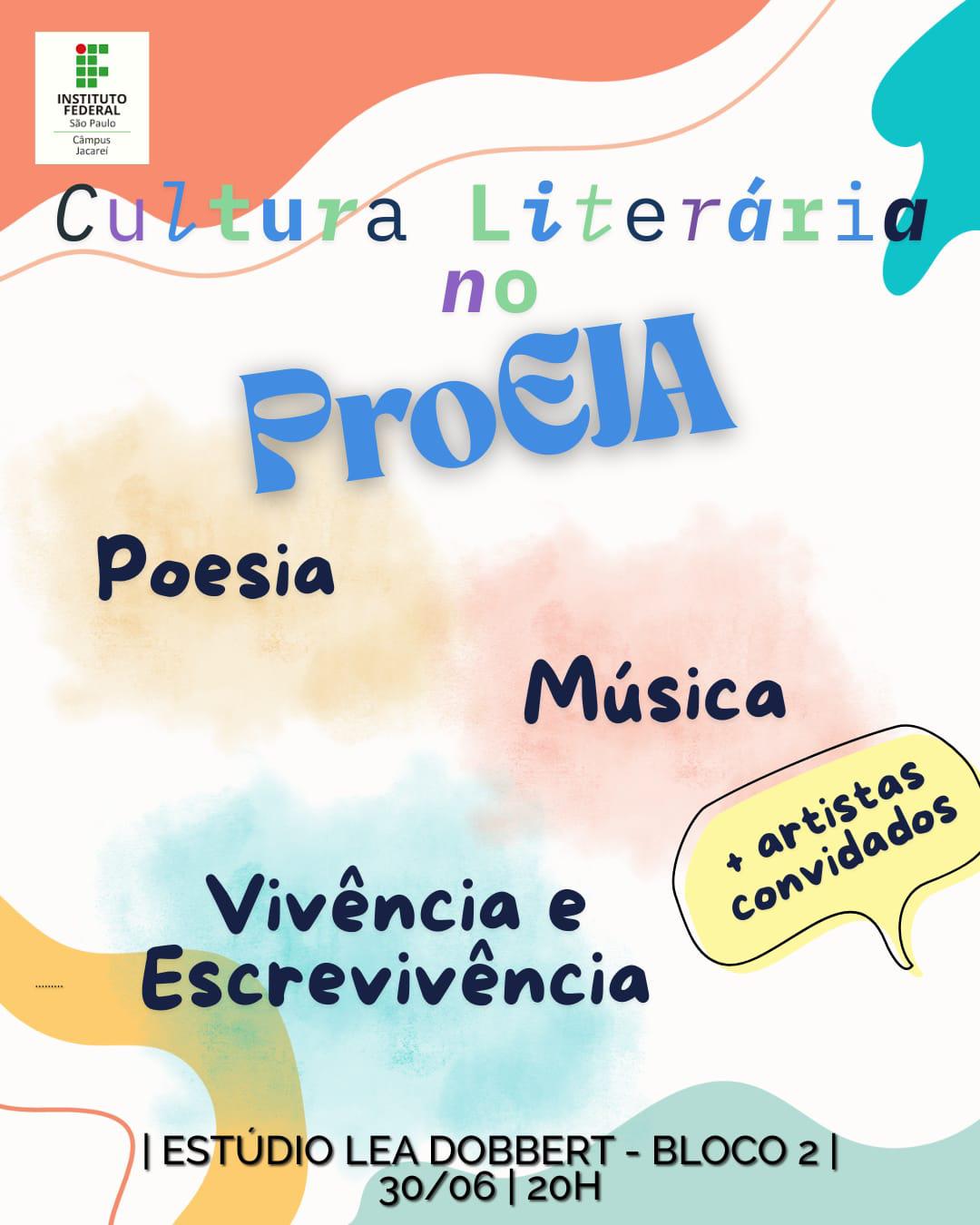 Foto de Cultura Literária no Sarau do Proeja