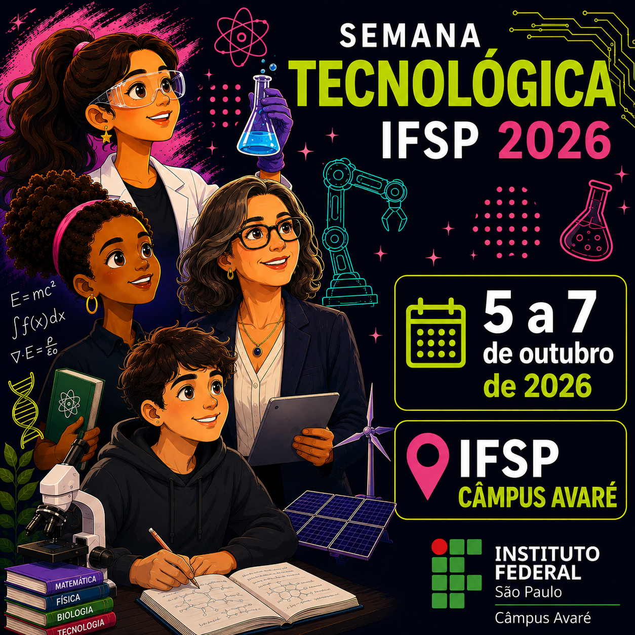Foto de XV Semana de Ciência e Tecnologia do IFSP, campus Avaré - 2026