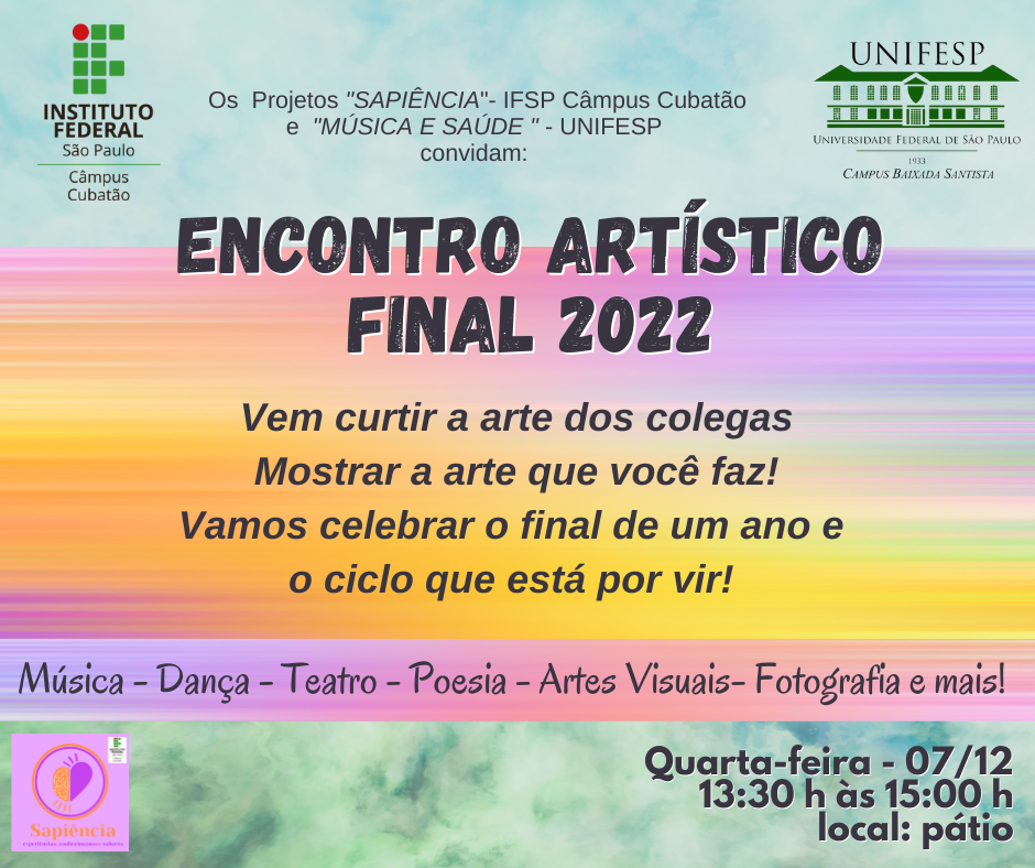 Foto de Encontro Artístico Final 2022