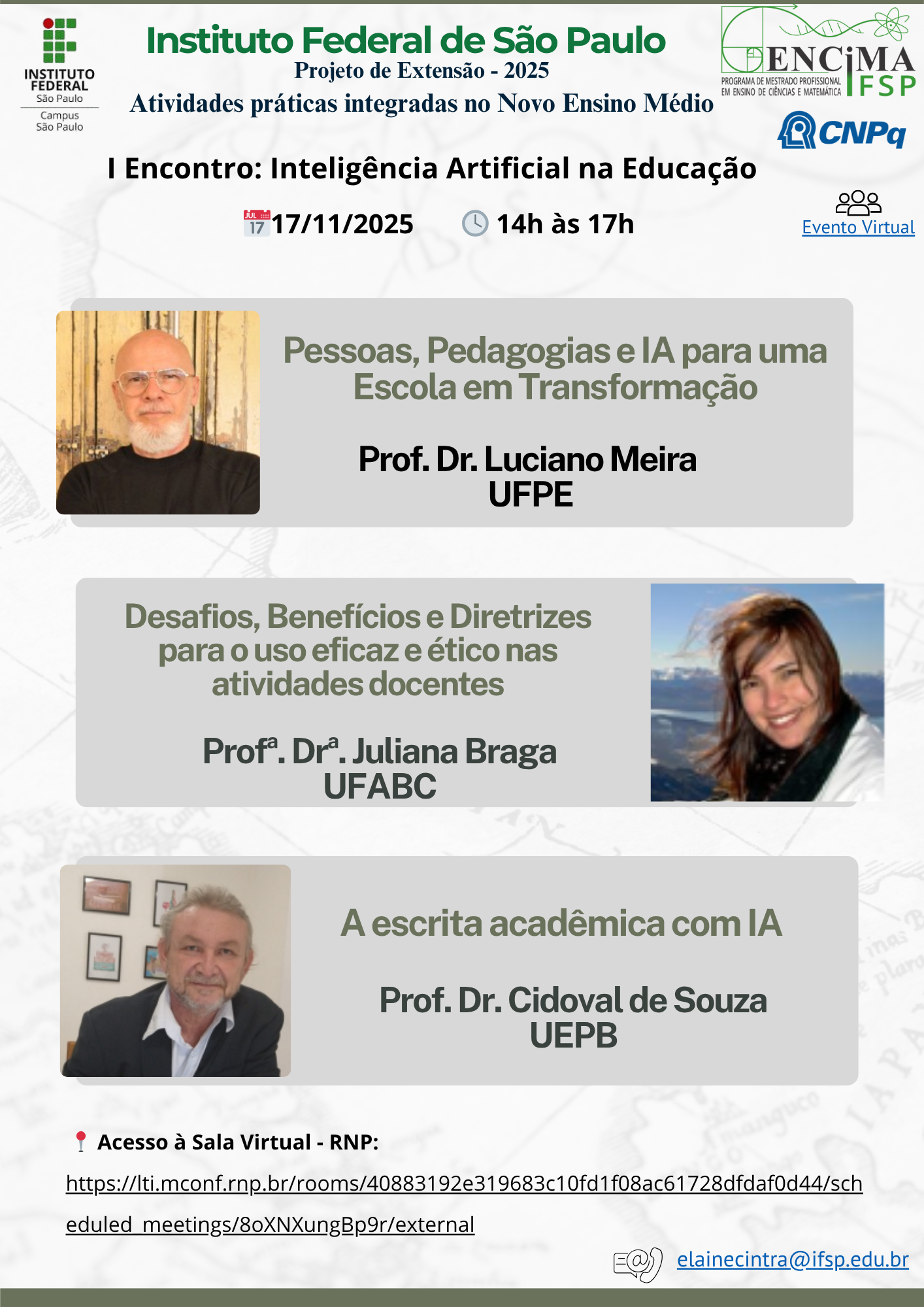 Foto de I Encontro: Inteligência Artificial na Educação