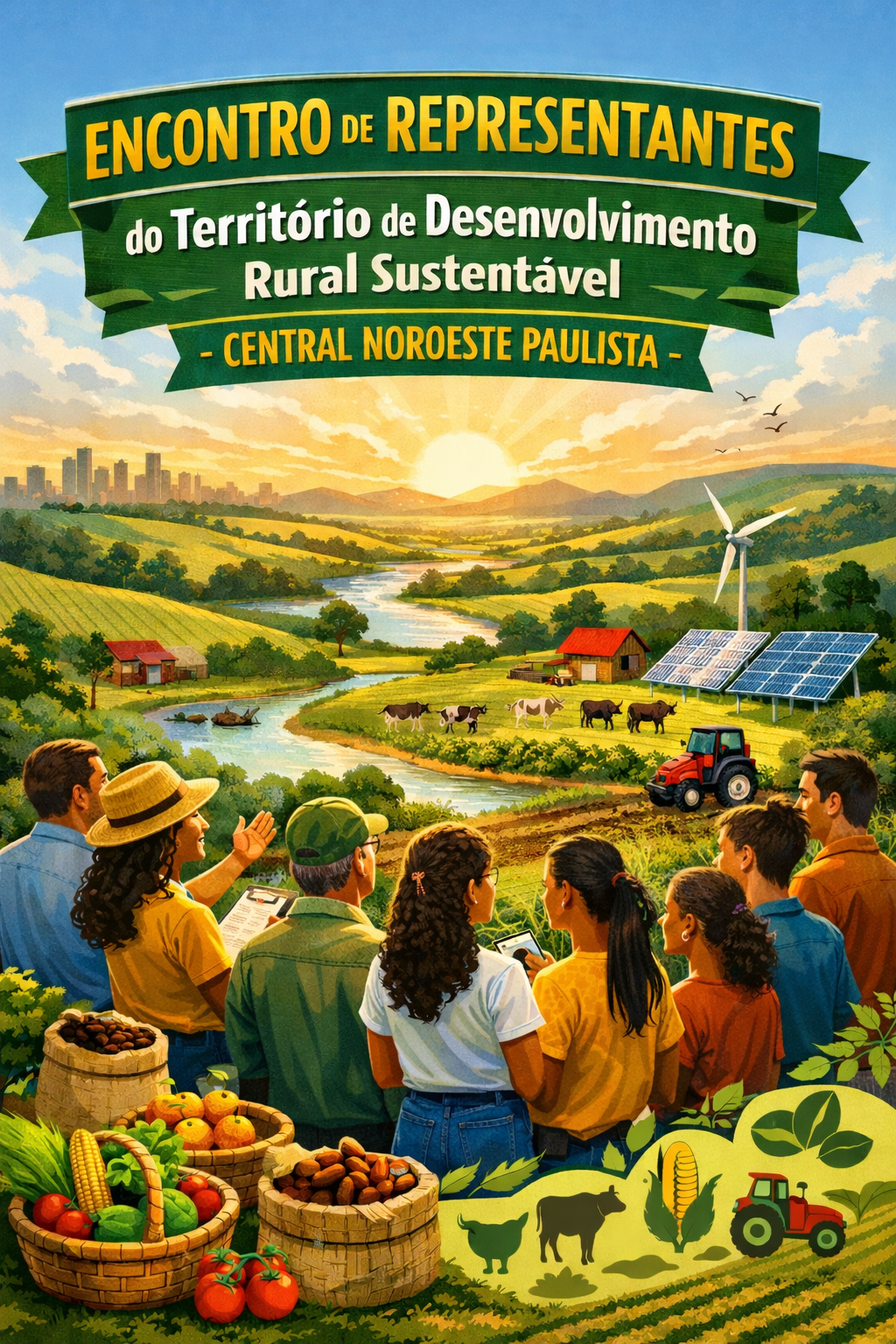 Foto de Encontro de Representantes do Território de Desenvolvimento Rural Sustentável _ Central Noroeste Paulista