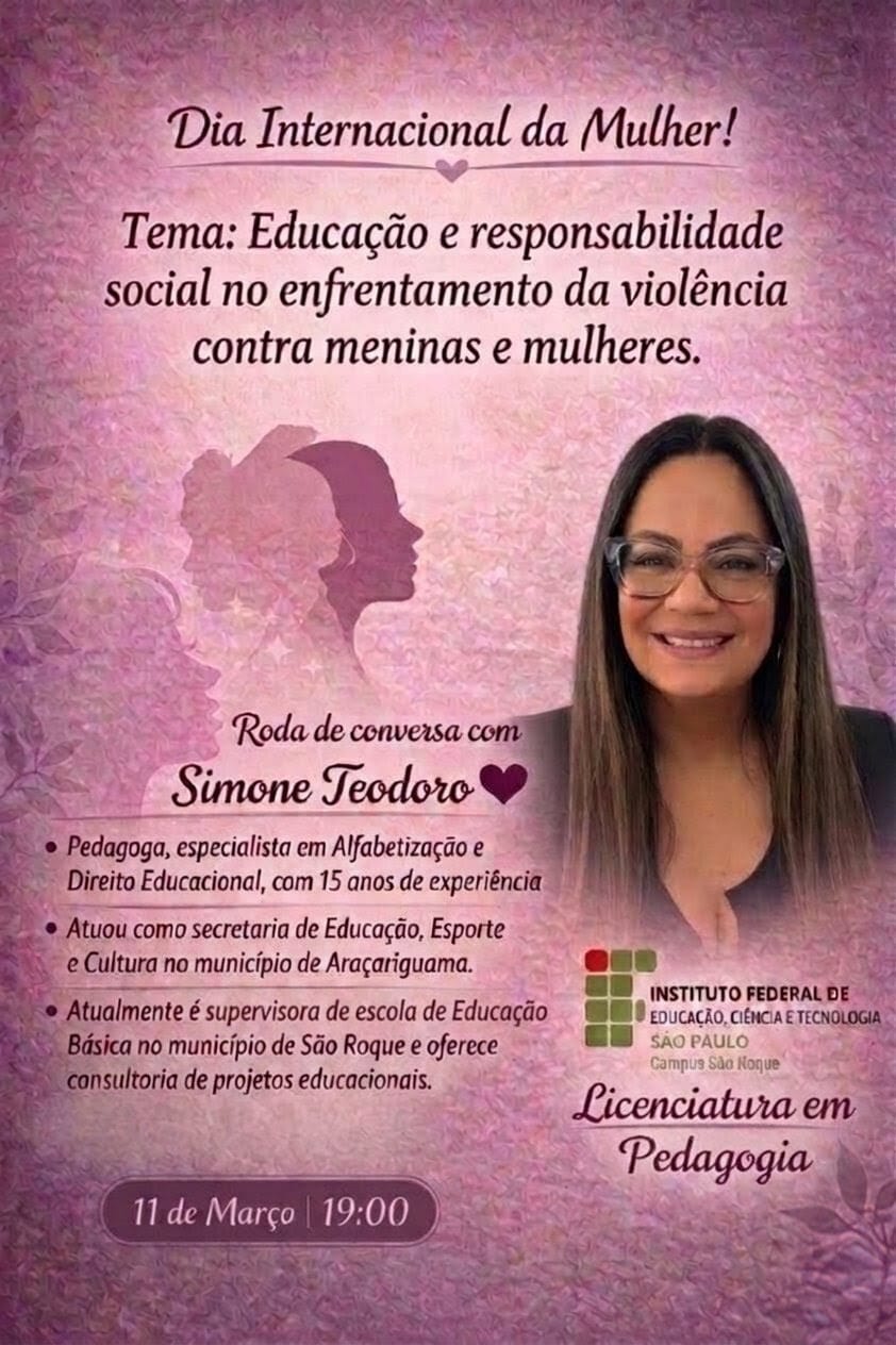 Foto de Educação e Responsabiidae Social no enfrentamento da violência contra Meninas e Mulheres
