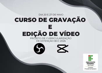 Foto de Curso de Gravação e Edição de Vídeo Turma A