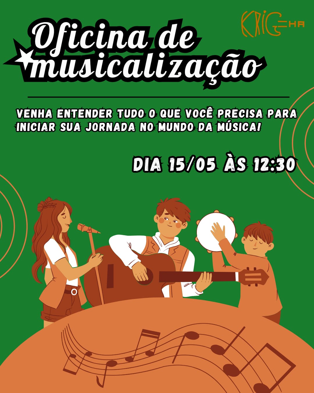 Foto de Oficina de Musicalização