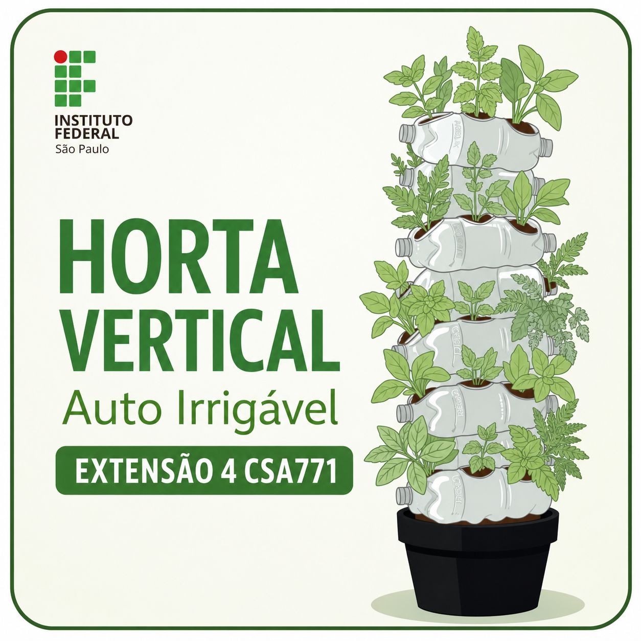 Foto de PALESTRA HORTA VERTICAL AUTO IRRIGÁVEL
