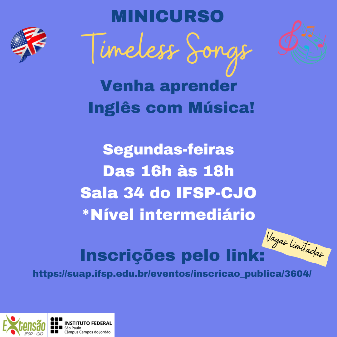 Foto de Minicurso "Timeless Songs"  - Aprenda Inglês com Música