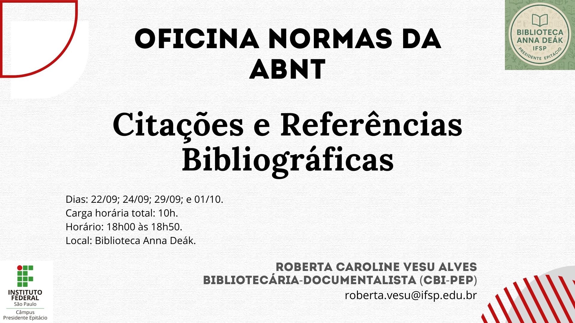 Foto de Oficina Normas da ABNT