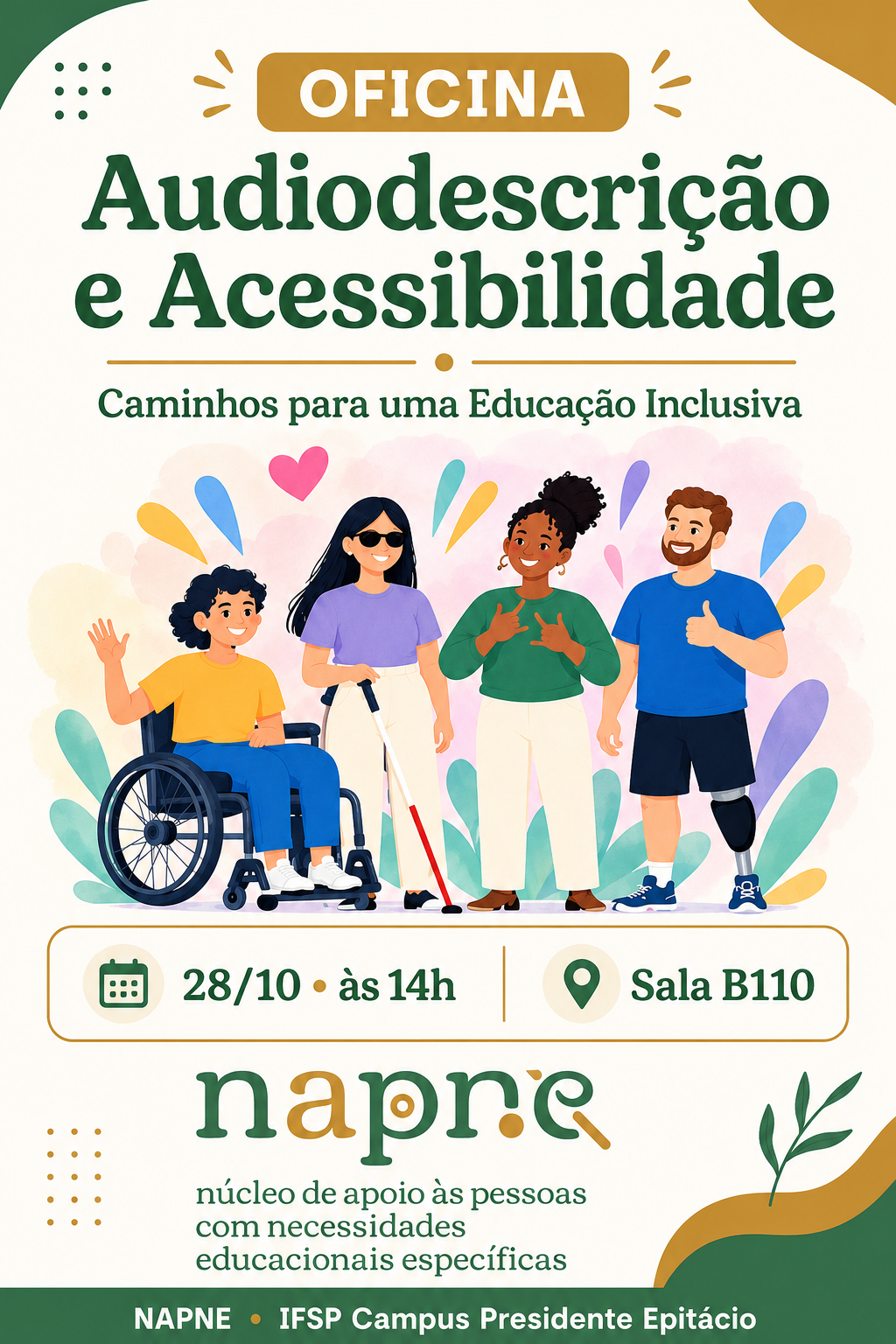 Foto de (a) Oficina: Audiodescrição e Acessibilidade — Caminhos para uma Educação Inclusiva,