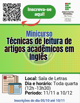 Foto de Técnicas e Estratégias de Leitura de Artigos Acadêmicos em Língua Inglesa
