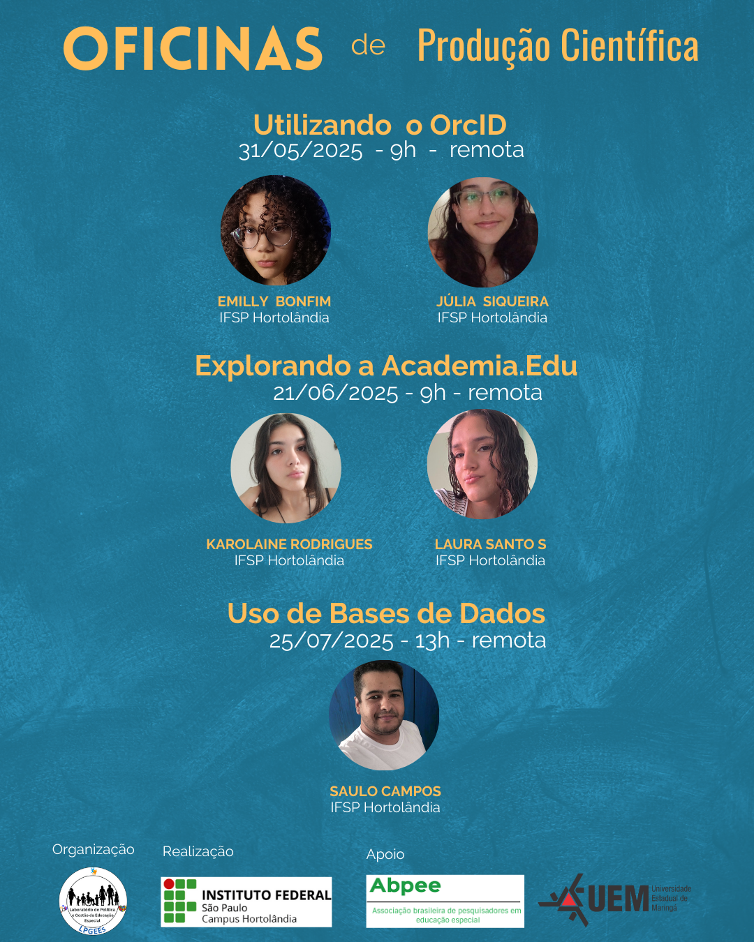 Foto de Oficina de Produção Científica: Utilizando o OrcID