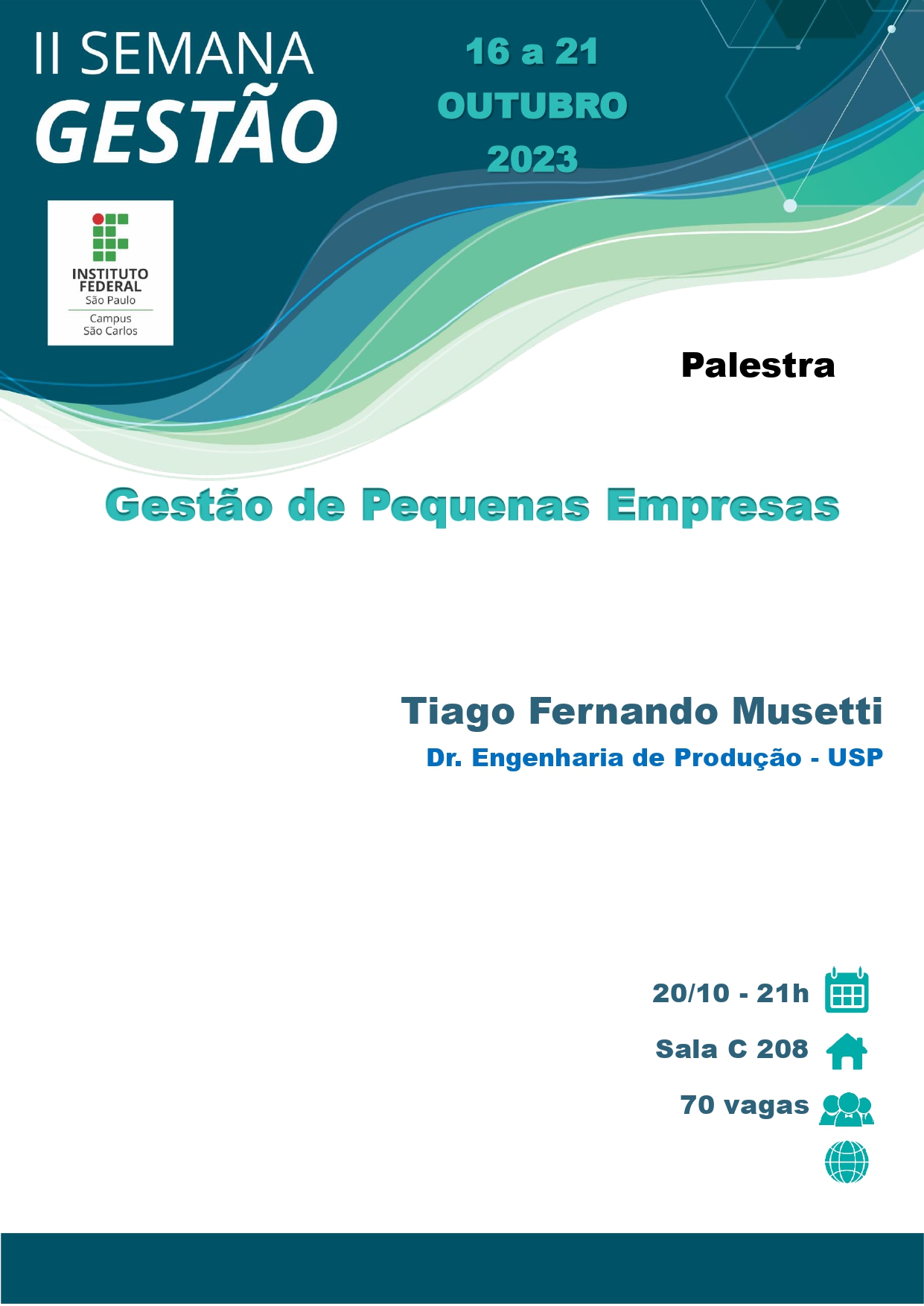 Foto de II SEMANA DE GESTÃO: 20/10/2023  às 21h Tema: Gestão de Pequenas Empresas