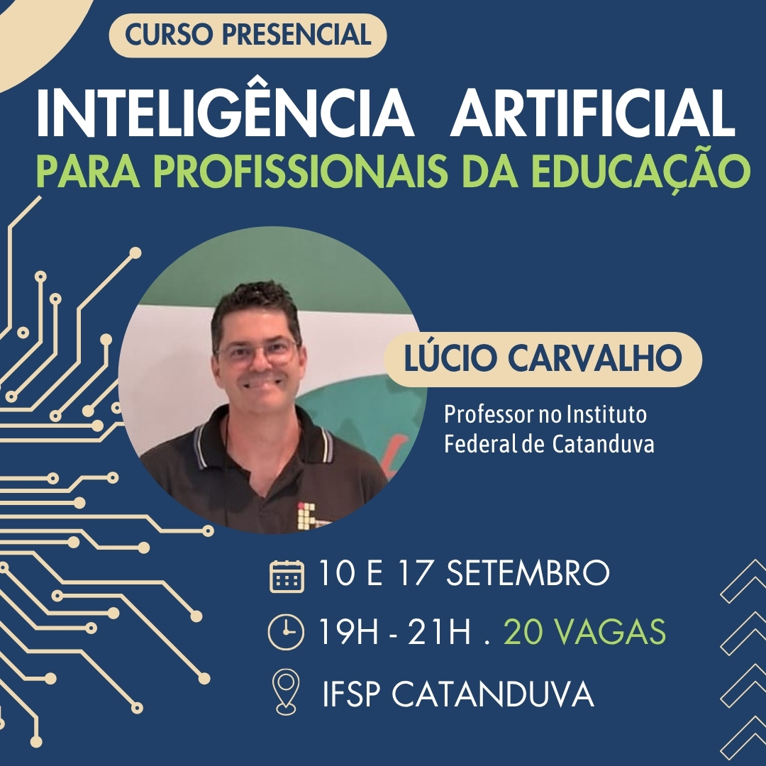Foto de Inteligência Artificial para profissionais da educação