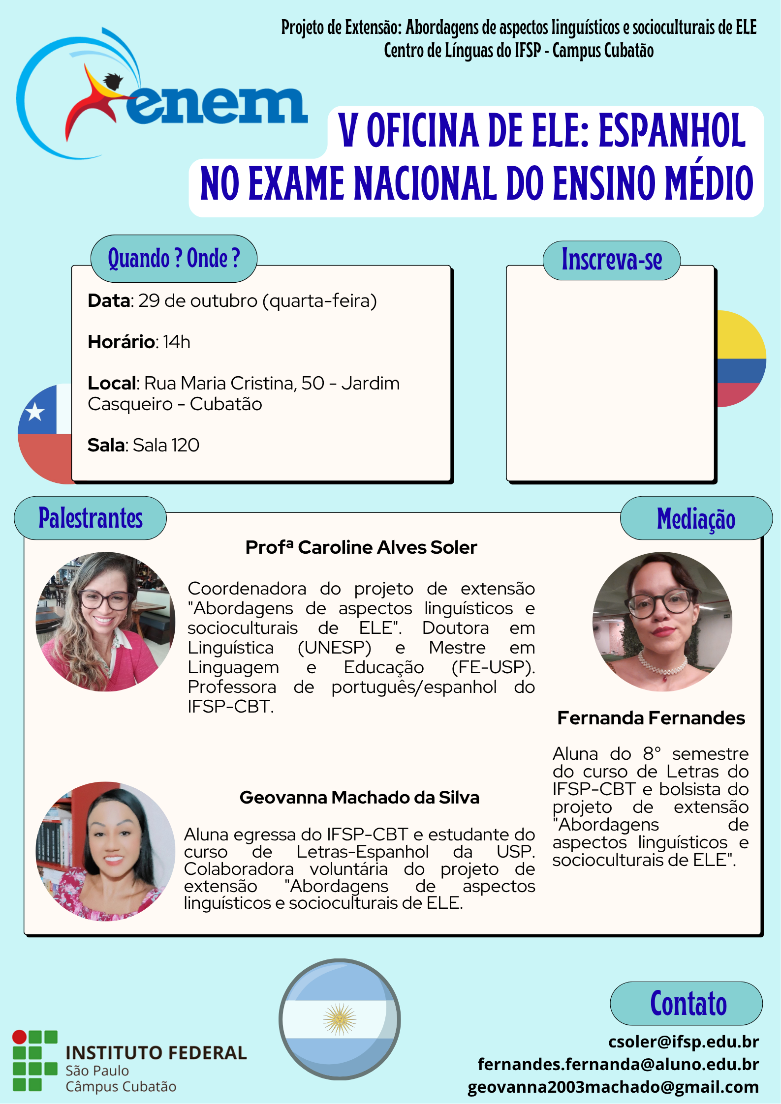 Foto de V Oficina de ELE: Espanhol no ENEM