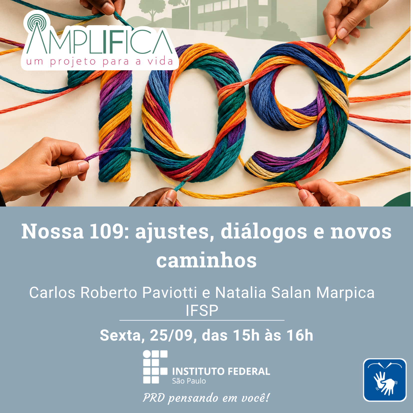 Foto de Amplifica - Nossa 109: ajustes, diálogos e novos caminhos