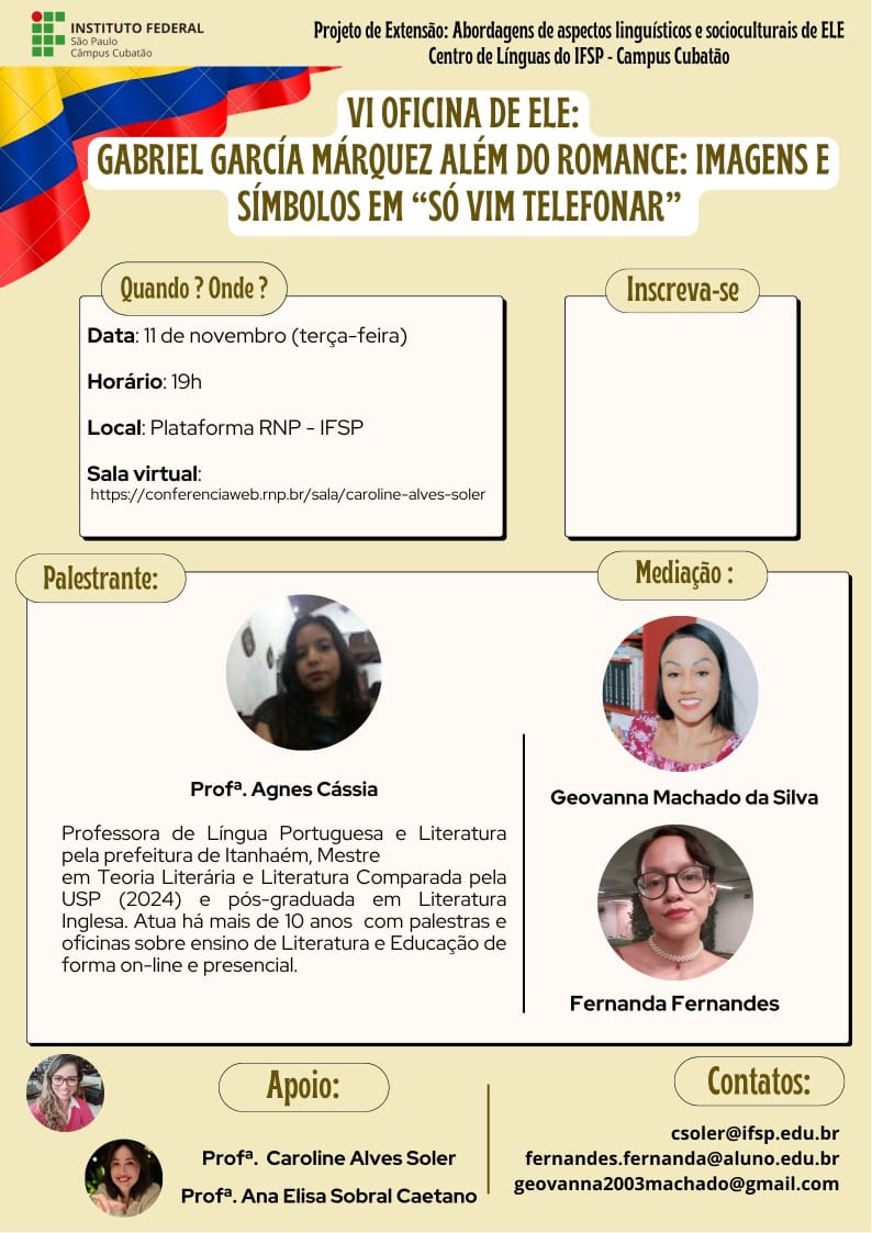 Foto de Gabriel García Márquez além do romance: imagens e símbolos em “Só vim telefonar”