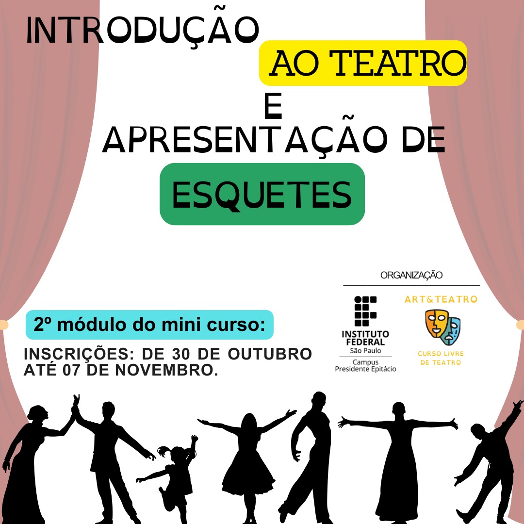 Foto de Introdução ao teatro e apresentação de esquetes - módulo II