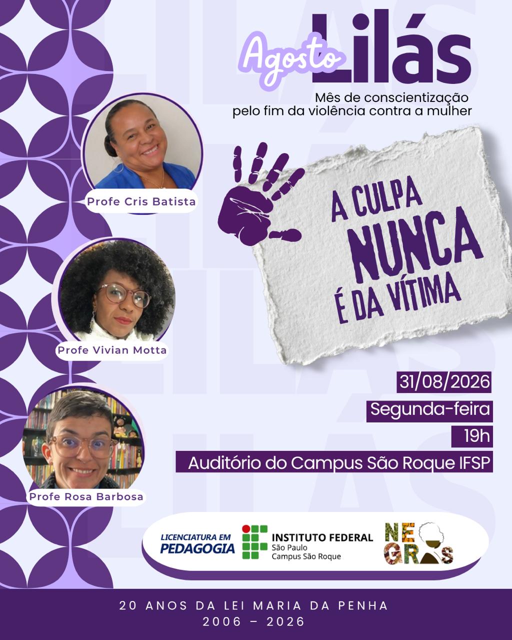 Foto de A culpa nunca é da vítima.
