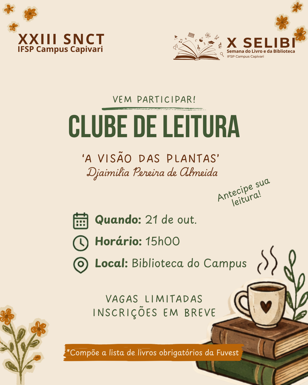 Foto de Clube de Leitura 'A visão das plantas' (SELIBI e SNCT)