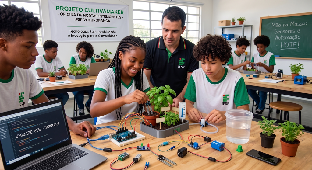 Foto de CultivaMaker – Automação de Hortas Inteligentes como Metodologia Maker