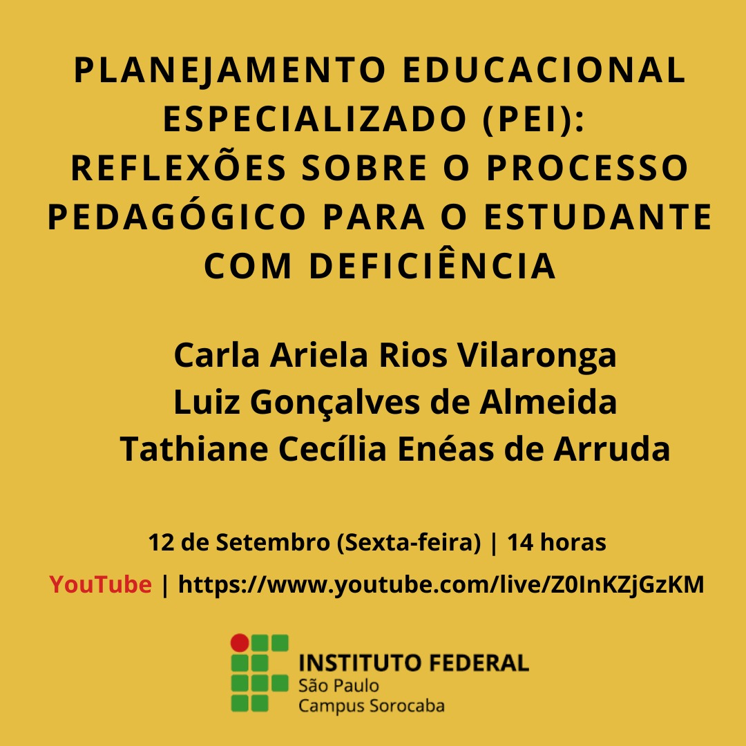 Foto de Planejamento Educacional Especializado (PEI): reflexões sobre o processo pedagógico para o estudante com deficiência