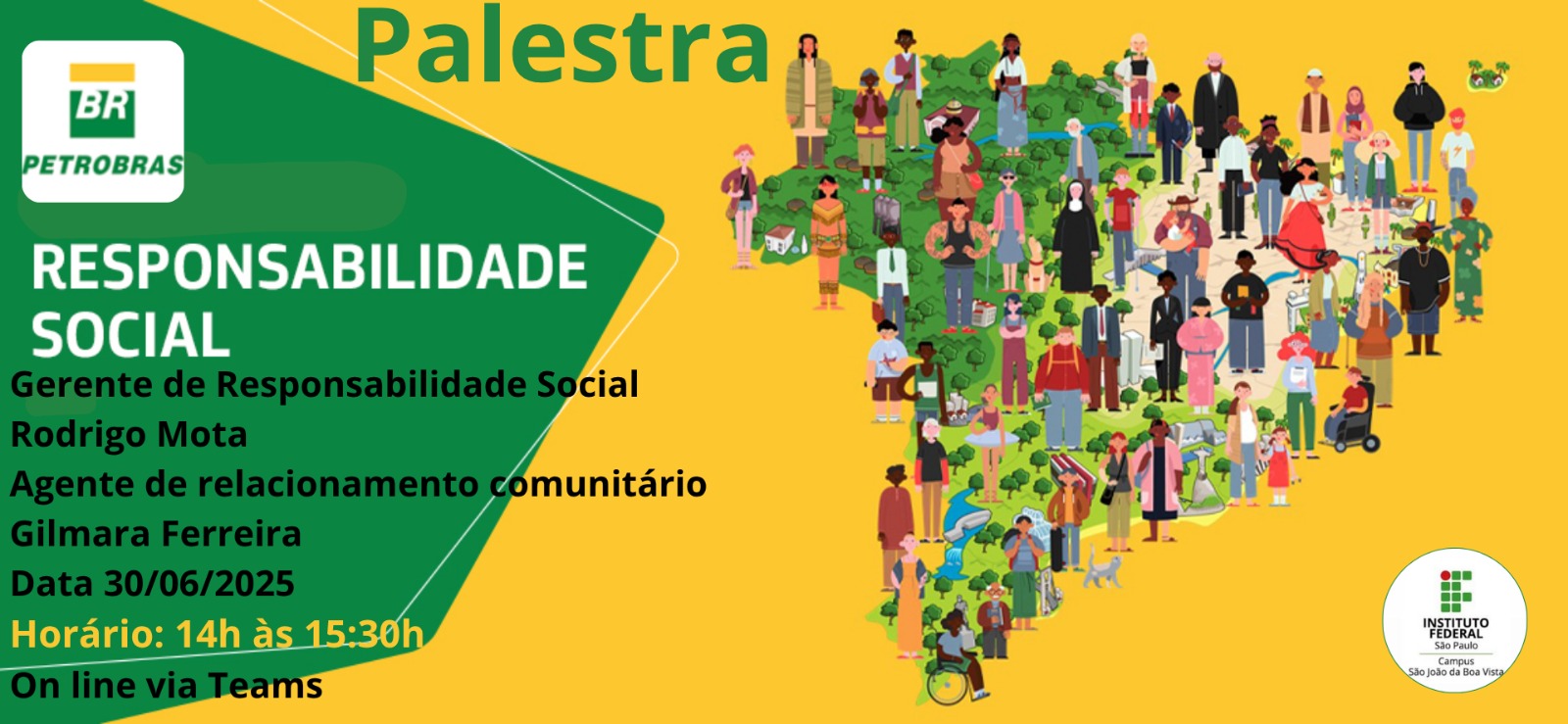 Foto de Palestra: Ações de Responsabilidade Social na Petrobrás