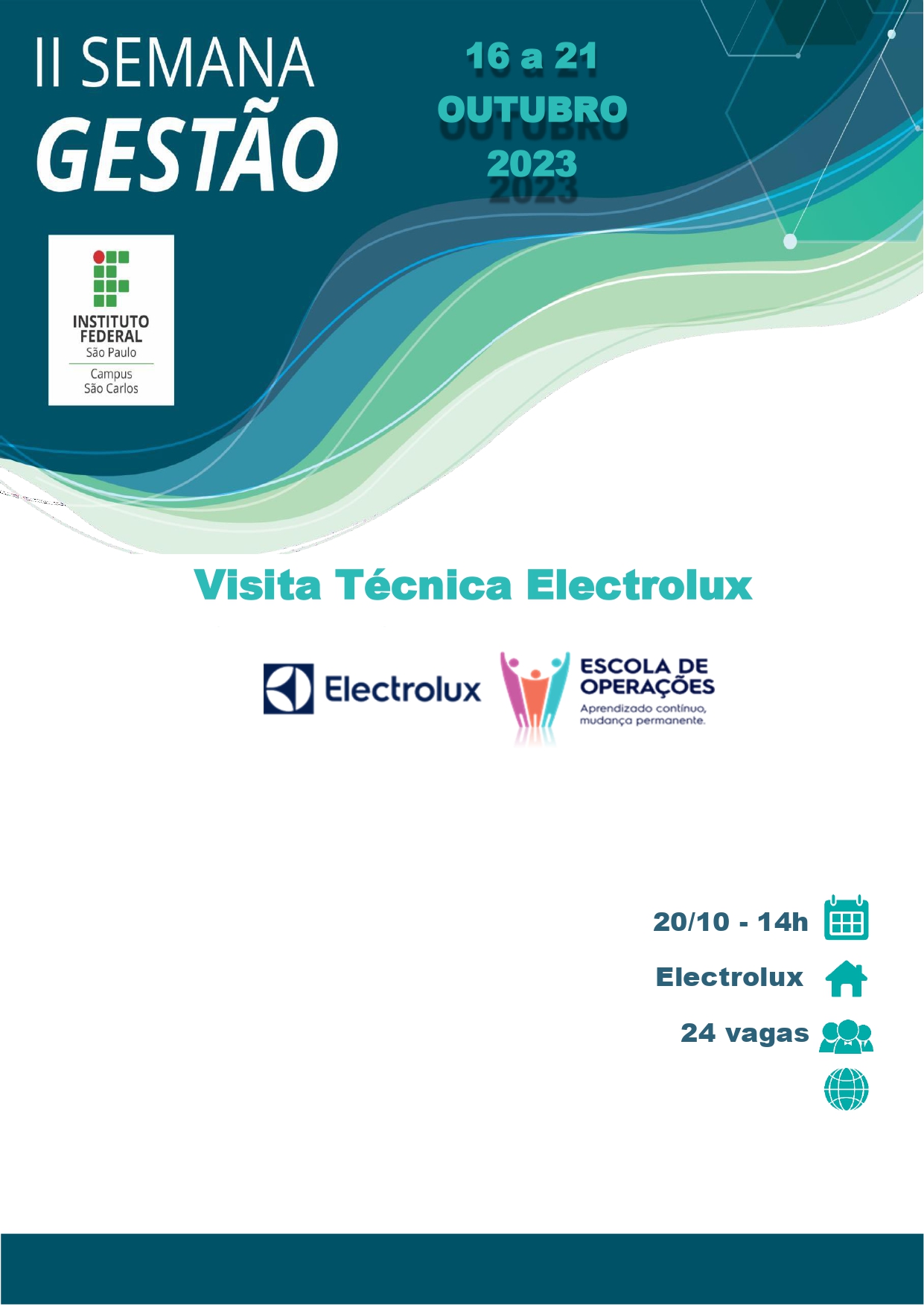 Foto de II SEMANA DE GESTÃO: Visita Técnica Electrolux  20/10/2023 às 14h00